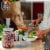 Clear Fermentation Lids | 4-Pack | for Making Sauerkraut in Wide Mouth Mason Jars Perspective: left
