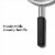 OXO Good Grips Silver Double Rod Strainer Perspective: left