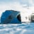 CLAM X-400 Portable 8 Ft 6 Person Pop Up Ice Fishing Thermal Hub Shelter Tent Perspective: left
