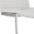 Lucas 26  Counter Height Barstool in Brushed Stainless Steel Finish and White Faux Leather Perspective: left