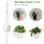 2Pcs Plant Hanger Flowerpot Net Bag 40in Cotton Rope Plant Hangers 4Legs Plant Hanger Perspective: left