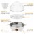 Electric Egg Cooker 7-Capacity BPA-Free Hard-Boiled Egg Maker with Auto-Off Measuring Cup Perspective: left