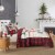 MarCielo 3 Piece Christmas Velvet Quilt Bedspread Set Snowman King Perspective: left