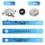 EDOU 18  Pressure Washer Surface Cleaner with Wheels | 4,000 PSI Perspective: left