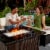 Endless Summer 40,000 BTU Rectangular LP Gas Outdoor Fire Pit Table, Brown/Black Perspective: left
