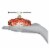 Old World Christmas King Crab Blown Glass Ornament Perspective: left