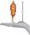 Old World Christmas Corn Dog Glass Ornament County Fair 32327 Perspective: left