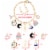 DoraDreamDeko 8th Birthday Silver Necklace, Charm Bracelet, Gifts for Girls Perspective: left