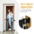 Costway Baby Retractable Mesh Gates Pets Safety Gate Easy Latch Indoor Outdoor Black Perspective: left