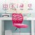 Costway Office Task Desk Armless Chair Adjustable Mid Back Swivel Study Chair Perspective: left