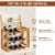 Costway 3-Tier Rubber Wood Wine Rack 12 Bottles Wine Display Holder Tabletop Bar Kitchen Perspective: left