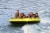 Airhead 95 Deck Shell Inflatable 4 Rider Towable Boating Lake Tube Water Raft Perspective: left