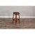 Sunny Designs Tuscany 30  Mahogany Wood Backless Swivel Stool in Medium Brown Perspective: left