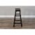 Sunny Designs 30  Saddle Seat Transitional Mahogany Wood Stool in Black Walnut Perspective: left