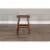 Sunny Designs 24  Saddle Seat Transitional Mahogany Wood Stool in Dark Chocolate Perspective: left
