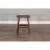 Sunny Designs 24  Saddle Seat Transitional Mahogany Wood Stool in Dark Chocolate Perspective: left