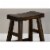 Sunny Designs 24  Saddle Seat Transitional Mahogany Wood Stool in Tobacco Leaf Perspective: left