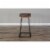 Sunny Designs 30  Mid-Century Wood & Metal Saddle Barstool in Mahogany Perspective: left