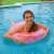 Intex Transparent Inflatable Swimming Pool Tube Raft, Colors May Vary (3-Pack) Perspective: left
