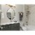 ANDY STAR Modern 22 x 30 Inch Oval Wall Hanging Bathroom Mirror, Brushed Bronze Perspective: left