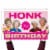 Prime Party Golden Girls Yard Sign with stakes, Honk It's My Birthday Perspective: left