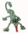 Mammoth SnakeBiter Rope Iguana Dog Toy Perspective: left