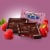 Ghirardelli® Dark Chocolate Raspberry Squares Perspective: left