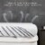FlexPedic 2 Inch Coconut Shell Carbon Memory Foam Mattress Topper, Full Size Perspective: left