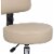 Boss Caressoft Faux Leather Doctor's Stool with Back Beige B245-BG Perspective: left