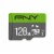 PNY Elite MicroSDXC Memory Card with Adapter - Gray/Green Perspective: left