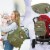 RUVALINO Large Diaper Bag BackpackArmy Green Perspective: left