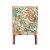 Linon Todd Curved Back Wood Upholstered Slipper Chair in Calypso Multi-Color Perspective: left