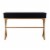 Linon Campaign Two-Drawer Metal Desk in Black Perspective: left