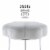 Linon Siena Metal Upholstered Accent Vanity Stool in Gray Perspective: left