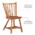 Linon Reedhaven Wood Commercial Grade Set of Two Side Chairs in Medium Oak Brown Perspective: left