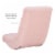 Linon Grayson Wood Sherpa Upholstered Game Rocking Chair in Pink Perspective: left