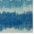 Linon Indoor Outdoor Washable Beck Polyester Area 5'x7' Rug in Ivory and Blue Perspective: left