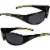 New Orleans Saints Wrap Sunglasses and Bag Set Perspective: left