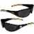 Pittsburgh Steelers Wrap Sunglasses and Bag Set Perspective: left