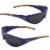 Minnesota Vikings Wrap Sunglasses and Bag Set Perspective: left