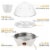Electric Egg Cooker 7-Capacity BPA-Free Hard-Boiled Egg Maker with Auto-Off Measuring Cup Perspective: left