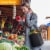 Collapsible Grocery Cooler Bag 3 Gallon Insulated Food Container Seat Combo for Camping Perspective: left