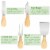 Bamboo Cheese Board Charcuterie Cheese Platter Board Serving Tray with Cutlery Set for Perspective: left