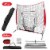 7x7ft Baseball Softball Teeball Practice Net Batting Hitting Pitching Training Net Perspective: left