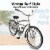 TRACER Taha 26 Inch Beach Cruiser 7 Speed Steel Frame Men's Bicycle, Matte Grey Perspective: left