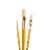 Princeton Brush Real Value™ Bristle Brush Set Round 3 Flat 4 & 8 Perspective: left