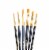 Princeton Synthetic Gold Taklon Real Value Brush Set Perspective: left
