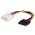 C2G 6in Serial ATA Power Adapter Cable - Multi-Color Perspective: left