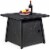 Gymax 30'' Square Gas Fire Pit Table Propane 50,000 BTU Patio Yard w/ Lava Rocks Perspective: left