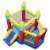 Gymax Inflatable Bounce House Slide Jumping Castle Ball Pit Tunnels Without Blower Perspective: left